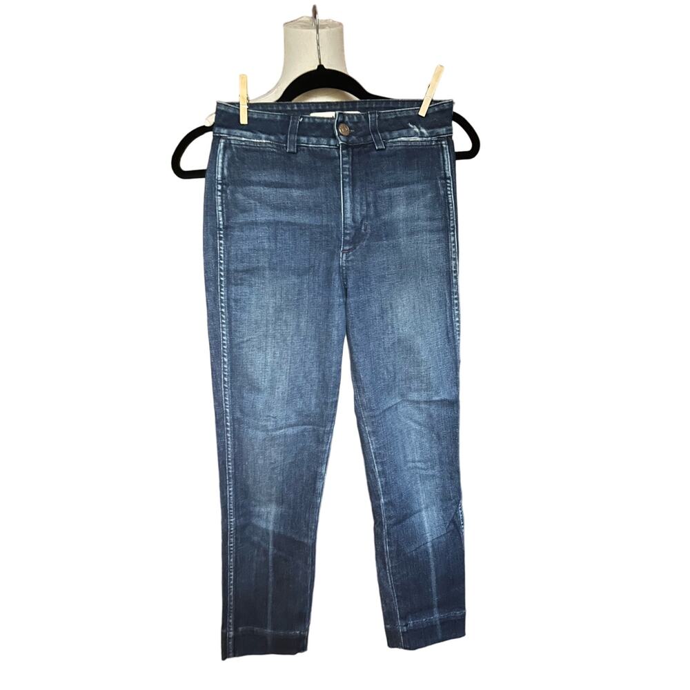 AMO Audrey Eclipse‎ High Rise Denim Jeans in Shadow Play Size 25